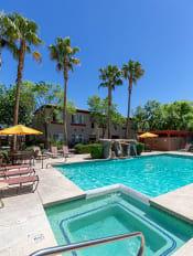 Thumbnail 20 of 30 - Hot Tub And Swimming Pool at Canyon Ridge Apartments, Surprise, AZ, 85378
