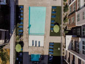 Thumbnail 14 of 32 - Aerial View of the Pool at Veranda Apartments, Draper, UT