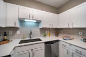 Thumbnail 24 of 25 - a kitchen with white cabinets and a sink