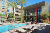 Thumbnail 14 of 48 - Relaxing Pool Area With Sundeck at Audere Apartments, Phoenix, Arizona