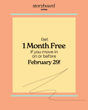 Thumbnail 52 of 52 - a poster with a quote that says get 1 month free if you move in on
