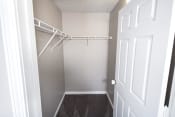 Thumbnail 9 of 11 - Large closet with white walls and a shelf at Conner Court apartments in Connersville, IN