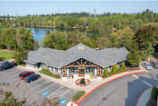 Thumbnail 45 of 46 - Apartments in Fairview for Rent - Aerial View of Apartment's Stunning Community Featuring Nearby Lake
