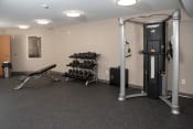 Thumbnail 10 of 26 - fitness room free weights
