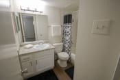 Thumbnail 24 of 37 - This is a photo of the bathroom of the 515 square foot 1 bedroom apartment at Canyon Creek Apartments in Dallas, TX