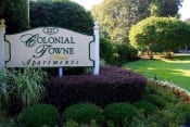 Thumbnail 34 of 38 - Colonial Towne Apartments Sign with landscaping