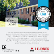 Thumbnail 1 of 38 - J Turner Research announces the 2023 Elite 1%  ORA Power Ranking of conventional properties with the best online reputation in the nation based on individual ORA scores.