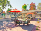 Thumbnail 92 of 103 - Shaded Outdoor Courtyard Area at Balboa Apartments, Sunnyvale