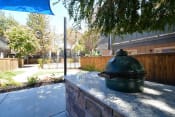 Thumbnail 7 of 24 - Green Egg grill in picnic area