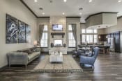 Thumbnail 6 of 18 - Clubhouse with Kitchen & Business Center  at Overlook at Stone Oak Park Apartments, San Antonio, TX