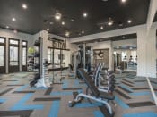 Thumbnail 23 of 78 - Pointe at Prosperity Village Fitness Center With Modern Equipment in Charlotte Apartment Rentals