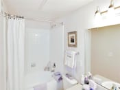 Thumbnail 12 of 19 - Bright bathroom at The Remington at Memorial in Tulsa, OK, For Rent. Now leasing 1 and 2 bedroom apartments.
