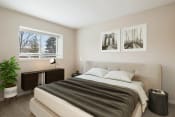 Thumbnail 6 of 6 - Bedroom With Expansive Windows at Shorebrooke Townhomes, Novi, MI