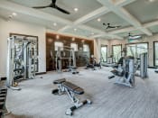Thumbnail 5 of 13 - Fitness Center With Modern Equipment at AVE Las Colinas, Irving, 75038