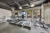 Thumbnail 47 of 62 - a gym with cardio equipment and windows in a building