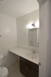 Thumbnail 7 of 15 - this is a photo of the bathroom of a 1 bedroom apartment at deer hill apartments in c