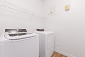 Thumbnail 10 of 26 - a laundry room with a washer and dryer