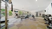 Thumbnail 22 of 44 - the gym at the enclave at woodbridge apartments in sugar land, tx