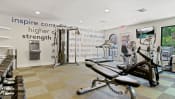 Thumbnail 23 of 44 - the gym at the enclave at woodbridge apartments in sugar land, tx