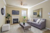 Thumbnail 11 of 13 - Elk Grove Apartments- Castellino at Laguna West- Modern Decor with Fireplace and Wood-Style Floors