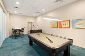 Thumbnail 7 of 14 - Game Room with Billiards table and Shuffleboard