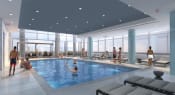 Thumbnail 15 of 29 - 3thirty3 new rochelle ny apartment high rise rendering photo of pool with large windows and indoor outdoor walls