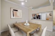 Thumbnail 2 of 24 - Dining table with kitchen Island