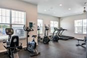 Thumbnail 18 of 35 - Fitness center with cardio equipment including bikes and treadmill