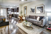 Thumbnail 5 of 30 - Juno at Winter Park apartments in Winter Park Florida photo of living room with ceiling fan