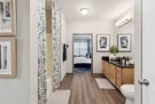 Thumbnail 8 of 29 - Sage at 1240 apartments in Mount Pleasant South Carolina photo of bathroom with view of bedroom