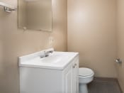 Thumbnail 7 of 17 - half bath in 2 7 3-bedroom apartments St. Louis