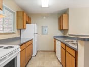 Thumbnail 5 of 26 - apartment kitchen with white appliances