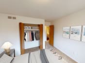 Thumbnail 7 of 18 - Bedroom of apartment in Southfield, Michigan with large closet.
