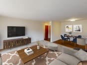 Thumbnail 3 of 18 - Spacious living room and dining area in Southfield, Michigan