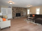 Thumbnail 20 of 32 - Clubhouse at Northwoods Apartments with fireplace