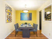 Thumbnail 4 of 19 - dining room with overhead light
