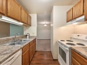 Thumbnail 8 of 35 - spacious galleys style kitchen at river's edge apartments