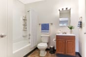 Thumbnail 2 of 15 - Bathroom With Vanity  at Summit Wood Apartments, Watertown, 13601