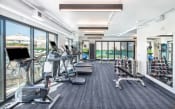 Thumbnail 19 of 36 - Fitness center1at Deca Apartments, Greenville, SC, 29601
