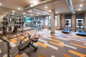 Thumbnail 8 of 34 - Fitness Center with Cardio, CrossFit & Yoga Components at Echo at North Pointe Center Apartment Homes, Alpharetta, GA 30009