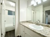 Thumbnail 2 of 30 - Bathroom with vanity lights at 2120 Valerga Drive Belmont, Belmont, CA