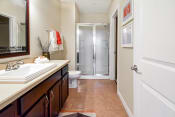 Thumbnail 8 of 21 - Bathroom with Shower at Kenyon Square Apartments, Westerville, Ohio