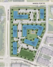 Thumbnail 41 of 41 - Colored Site Plan at Two Points Crossing, Wisconsin