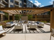 Thumbnail 3 of 26 - Courtyard Patio With Ample Sitting at Millworks Apartments, Georgia, 30318