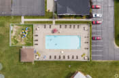 Thumbnail 43 of 50 - Aerial Pool View at Centerpointe Apartments, New York, 14424