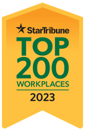 Thumbnail 34 of 36 - a graphic of a startribune top 200 workplaces 2020 sign