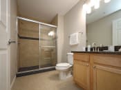 Thumbnail 8 of 18 - The Residences at 668 Standard Model Master Bathroom at The Residences at 668 Apartments, Cleveland