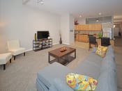 Thumbnail 3 of 18 - The Residences at 668 Standard Model Living Room at The Residences at 668 Apartments, Cleveland