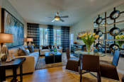 Thumbnail 18 of 21 - Apartments for Rent in Chandler, AZ - Elevation Dining Room with stylish decor and hardwood flooring