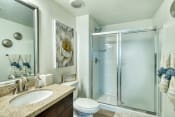 Thumbnail 9 of 21 - furnished bathroom with walk in shower